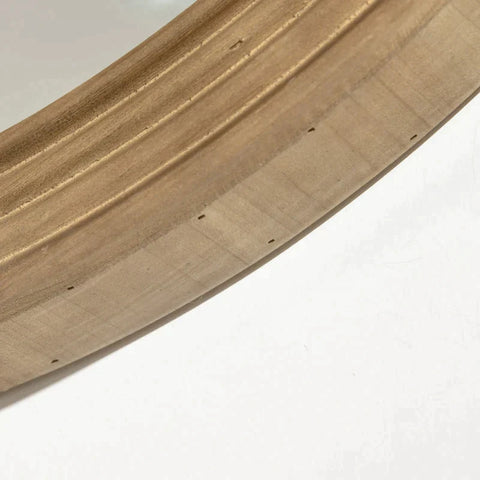 Rootz Wall Mirror - Mirror In Boho Style With Wooden Frame - MDF - Mirror Glass - Natural - 78 cm x 78 cm x 5 cm