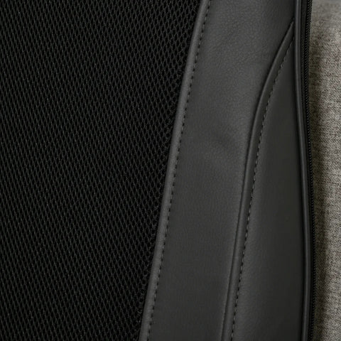 Rootz Massage Device - Massage Pad - Massage Function - Vibration - Heat Function - Imitation Leather - Black + Grey - 45 x 39 x 78 cm