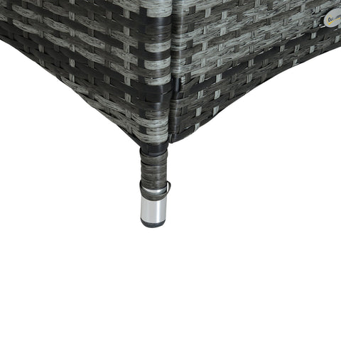 Rootz Liege – Gartenstuhl – Kissen – Kopfstütze – Metall – Grau