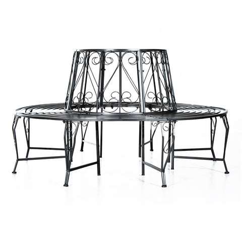 Rootz Tree Bench - Garden Bench - Round Bench - 360 Degrees - Metal - Round - 160 cm Diameter