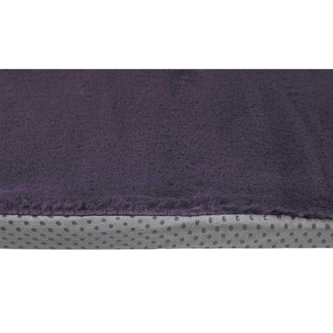 Rootz Dog Bed - Dog Lounger - Washable - Polyester - Anthracite - Dark grey - 75 x 115 x 3 cm