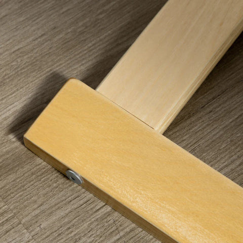 Rootz Armchair with Footstool - Armchair Set - Relaxation chair - Linen Look - Solid Wood - Gray + Natural - 66.5W x 80D x 99H cm