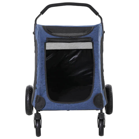 Rootz Pet Trolley - Pet Stroller - Pet Buggy - Dog Buggy - Dog Trailer - Pet Trailer - Blue\Black - 98 x 82 x 110 cm