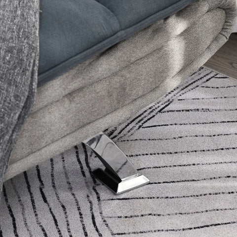 Rootz Sofa Bed - Folding Sofa -  3-seater Fabric Sofa - Chaise Longue - Sofa With Sleeping Function - Grey + Beige