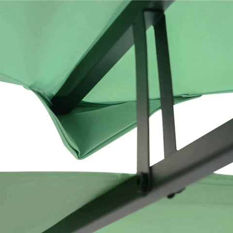 Rootz Ersatzdach – Pavillondach für Metallpavillon – Gartenpavillon – Partyzelt – Gartenzelt – Polyester – Grün – 3 x 4 m