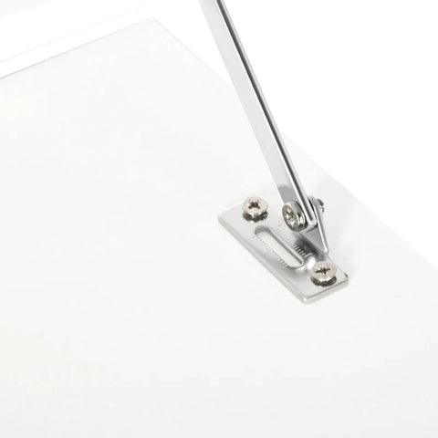 Rootz Wandtisch – Klapptisch – Wandklapptisch mit Regalen – Weiß – 64 cm x 20 cm x 60 cm
