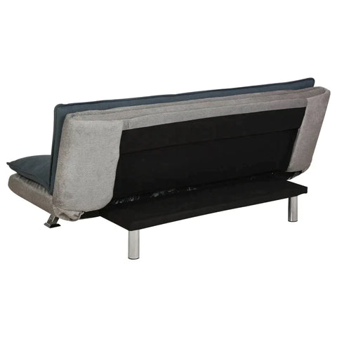 Rootz Sofa Bed - Folding Sofa -  3-seater Fabric Sofa - Chaise Longue - Sofa With Sleeping Function - Grey + Beige