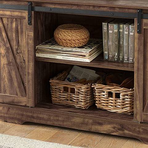 Rootz Storage Cabinet Sideboard with 2 Sliding Doors - Kitchen Dining Room Sideboard Storage Cabinet Cupboard Hall Cabinet