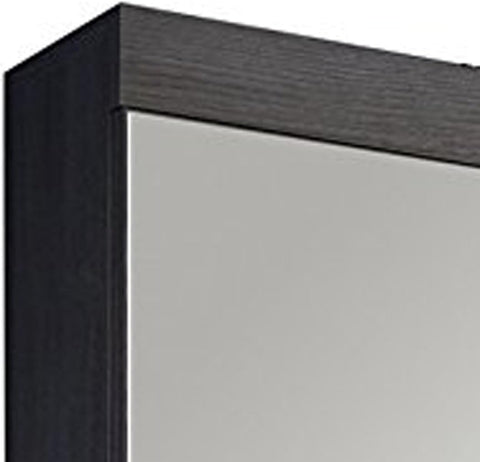 Rootz Bathroom Mirror Storage Cabinet - Vanity Organizer - Elegant Bath Cupboard - Smoke Silver Glamour - 58x75x18 cm