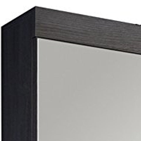 Rootz Bathroom Mirror Storage Cabinet - Vanity Organizer - Elegant Bath Cupboard - Smoke Silver Glamour - 58x75x18 cm