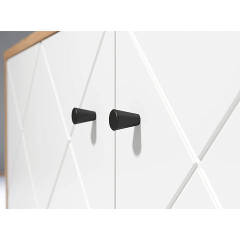 Rootz Living Room Shelving Unit - Display Stand - Storage Rack - Bookshelf - Decor Holder - Organizer Tower - Furniture Piece - Artisan Oak/White - 63 x 136 x 40 cm