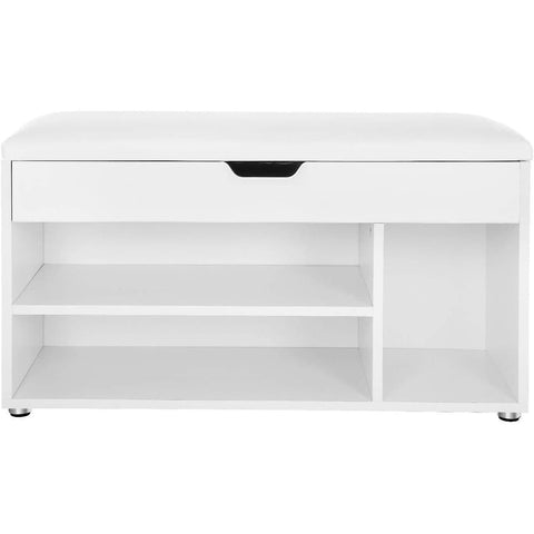 Rootz Shoe Cabinet White - Multifunctional Cabinet - Wooden Shoe Cabinets with storage space - 80 x 44 x 30 cm (WxH x D)