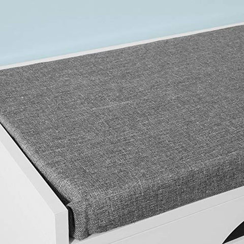 Rootz Hallway Shoe - Bench Shoe - Rack Shoe - Cabinet with Flip - drawer and Seat Cushion