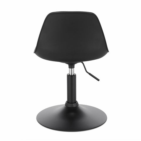 Rootz Verstelbare Zitkruk - Ergonomische Stoel - Draaikruk - Thuiskantoorstoel - Eetkamerstoel - Barstoel - Kapkruk - Zwart - 16,5x15,7x13,8 inch