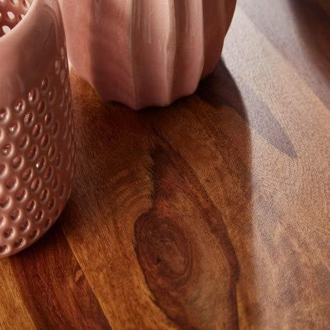 Rootz Side Table - Wooden Coffee Table - Brown - 60 x 56 x 60 cm