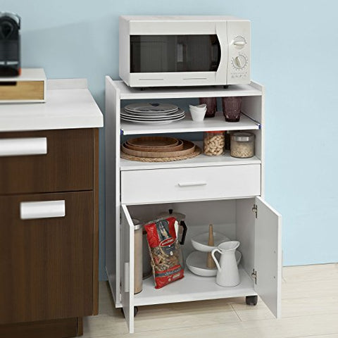 Rootz Magnetron Plank - Keuken Opbergwagen op Wielen - Keukenkast