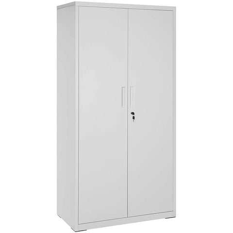 Rootz File Cabinet - Office Cabinet - Storage Cabinet - 5 Shelves - Steel - Grey