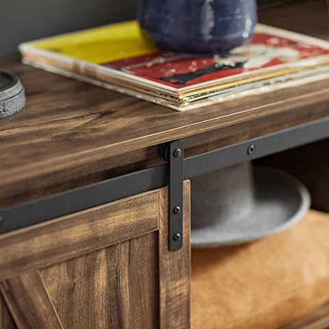 Rootz Storage Cabinet Sideboard with 2 Sliding Doors - Kitchen Dining Room Sideboard Storage Cabinet Cupboard Hall Cabinet