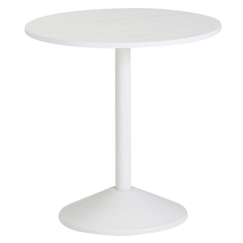 Rootz Side Table - Coffee Table - Round Side Table - Wood Look - Design - White - Ø 48 cm