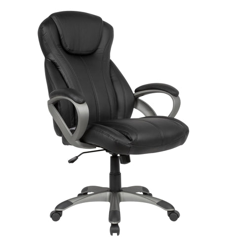 Rootz Office chair - Swivel chair - Office chair - Computer chair - Artificial leather - Black