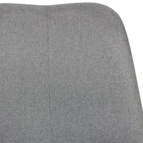 Rootz Office Chair - Swivel Bucket Chair - Swivel Chair - Fabric - Light Gray
