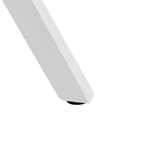 Rootz Dining Chairs - Set of 2 Retro - White/Black Scandinavian - Upholstered Chair Backrest - White-Leg Kitchen Chairs - Faux Leather Upholstery