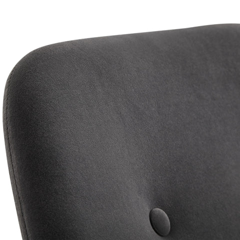 Rootz Rocking chair - Relax chair - Armchair - Relax Armchair - Swing function - Velvet - Iron - Hevea Solid Wood - Light gray / Dark gray