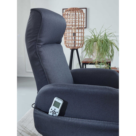 Rootz Relax Sessel - Massagesessel - Massagefunktion - Stoff - Liegefunktion - Hellgrau - Fernbedienung - Massage
