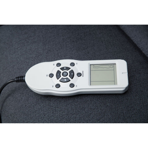 Rootz Relax Sessel - Massagesessel - Massagefunktion - Stoff - Liegefunktion - Hellgrau - Fernbedienung - Massage