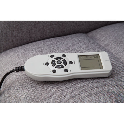 Rootz Relax Sessel - Massagesessel - Massagefunktion - Stoff - Liegefunktion - Hellgrau - Fernbedienung - Massage