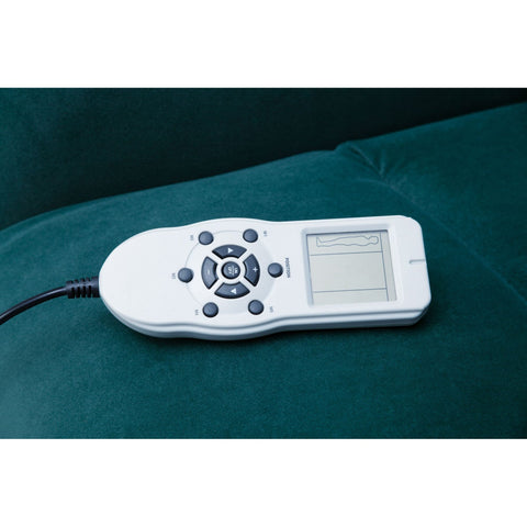 Rootz Relax Sessel - Massagesessel - Massagefunktion - Stoff - Liegefunktion - Hellgrau - Fernbedienung - Massage