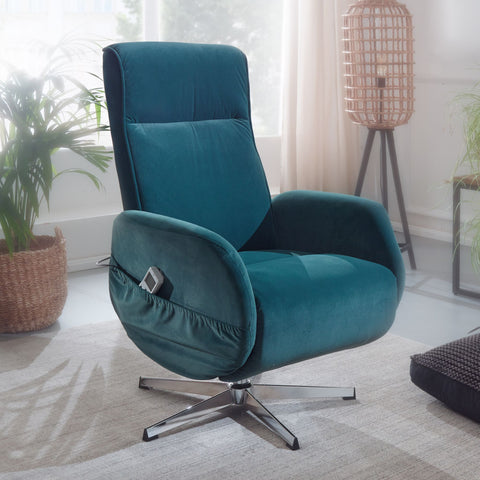 Rootz Relax Sessel - Massagesessel - Massagefunktion - Stoff - Liegefunktion - Hellgrau - Fernbedienung - Massage