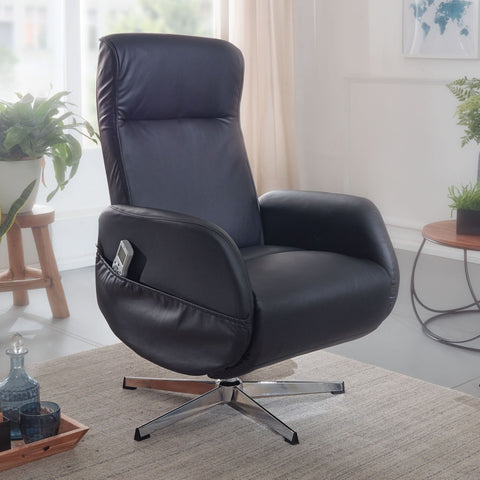 Rootz Relax Armchair - Massage chair - Massage function - Artificial leather - Reclining function - Light gray - Remote control - Massage