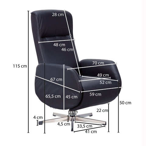 Rootz Relax Armchair - Massage chair - Massage function - Artificial leather - Reclining function - Light gray - Remote control - Massage