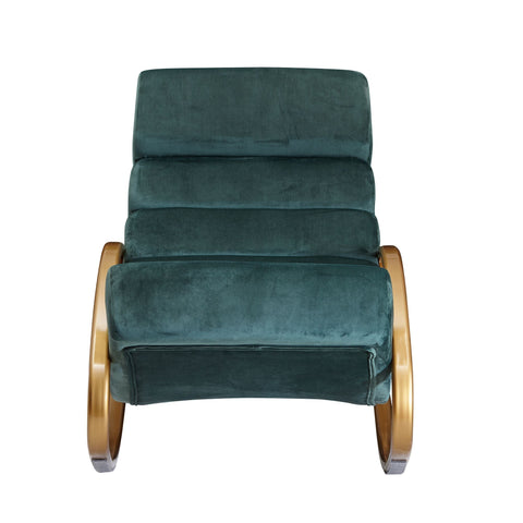 Rootz Relaxstoel - Loungestoel - Schommelstoel - Tuimelfunctie - Fauteuil - Schommelstoel - Ligstoel - Groen/Blauw/Roze - Goud - Fluweel