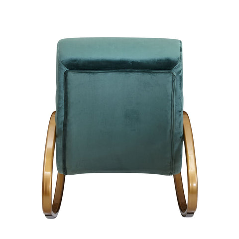 Rootz Relaxstoel - Loungestoel - Schommelstoel - Tuimelfunctie - Fauteuil - Schommelstoel - Ligstoel - Groen/Blauw/Roze - Goud - Fluweel