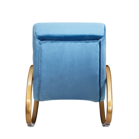 Rootz Relaxstoel - Loungestoel - Schommelstoel - Tuimelfunctie - Fauteuil - Schommelstoel - Ligstoel - Groen/Blauw/Roze - Goud - Fluweel