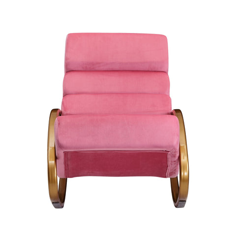Rootz Relaxstoel - Loungestoel - Schommelstoel - Tuimelfunctie - Fauteuil - Schommelstoel - Ligstoel - Groen/Blauw/Roze - Goud - Fluweel