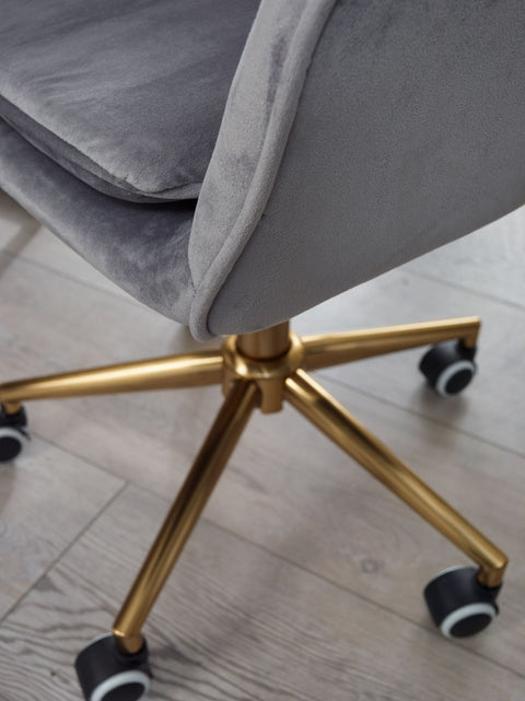 Rootz Desk Chair - Design Swivel Chair with Backrest - Height Adjustable - 120kg Work Chair - Shell Chair with Castors