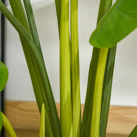 Rootz Artificial Plants - Artificial Monstera Plant - Home Office Outdoor Decoration - Green + Black - 17cm x 17cm x 110cm