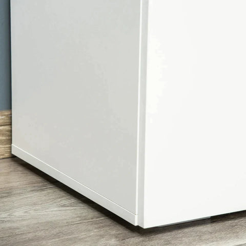 Rootz Storage Cabinet - Freestanding Storage Cabinet - With 2 shelves - White - 70cm x 39cm x 70cm