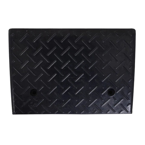 Rootz Curb Ramp - Ramp - 2 Piece Rubber Ramp - Threshold Ramp For Car - Black - L48 x W32 x H13 cm
