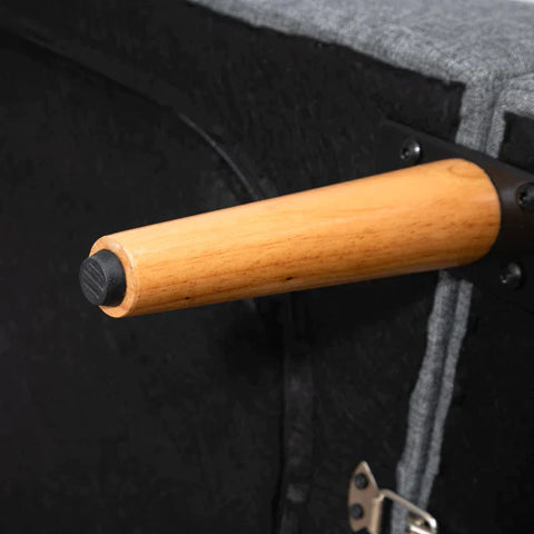 Rootz Sofa Bed - 2-seater Fabric Sofa Bed - Sofa With Sleeping Function - Polyester - Rubber - Wood Grey - 173 x 75 x 73 cm