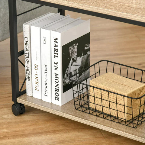 Rootz Kitchen Trolley - Side Table - Serving trolley - Kitchen Cart - Rollable Kitchen Trolley