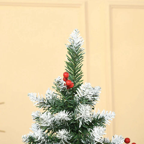 Rootz Kerstboom - 6ft Kunstkerstboom - Kerstboom Met 618 Takpunten - PVC - Metaal - Groen - Ø65 x 180 cm