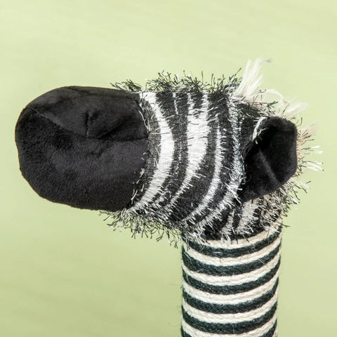 Rootz Scratching Post - Cat Climbing Tower - Cat Tree - 1 Cat Tunnel - 3 Scratching Posts - Black/White - 48.5cm x 35cm x 93cm