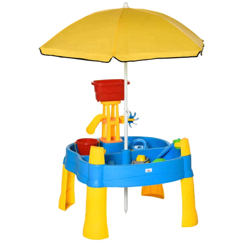 Rootz Spieltisch-Set – 25-teiliges Spieltisch-Set – Spielzeug-Set – Spieltisch für Kleinkinder – Kunststoff/Polyester – Mehrfarbig – 72,5 x 78 x 81,5 cm