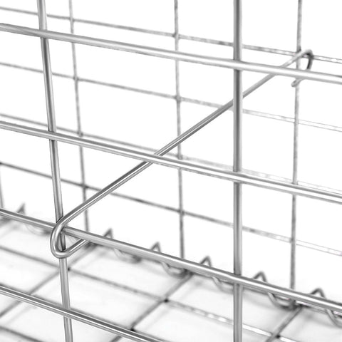 Rootz Gabion - Gabion Wall - Gabion Basket - Gabion Fence - Gabion Stone - Gabion Bench - Gabion Mesh - Gabion Wall Cost - Grey/silver - 100 x 30 x 30 cm