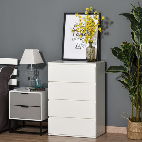 Rootz Filing cabinet - Drawer unit - Chipboard - Office cabinet - Snap closure - White
