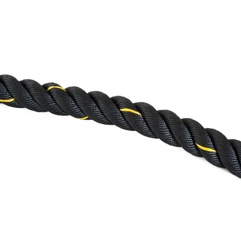 Rootz Training Rope - Battle Rope - Fitness Rope - Rope - Training Equipment - Black/Yellow